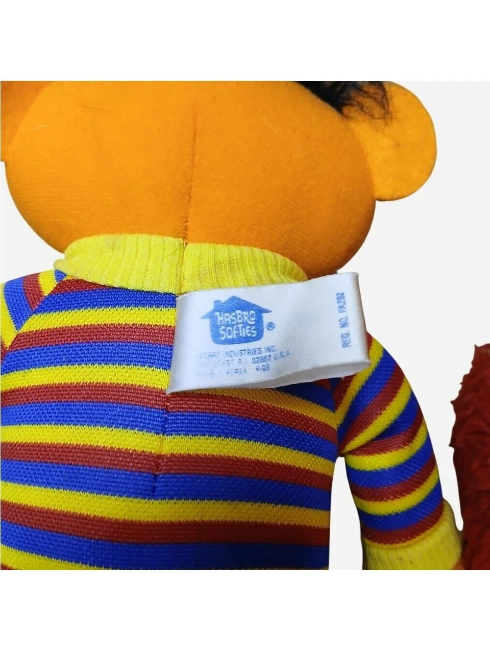 Sesame Street Plush Lot of 4 Ernie Elmo Big Bird Cookie Monster Stuffed Animals